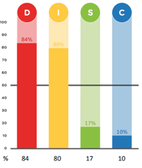 DISC profile red yellow 