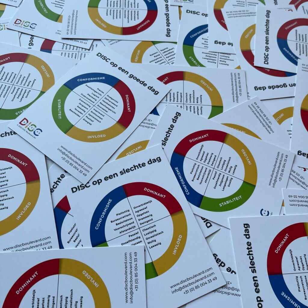 DISC op een goede en slechte dag - kwaliteiten en valkuilen op een hand-out voor een DISC training