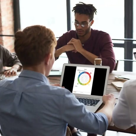 DISC in teams training met deelnemers. 