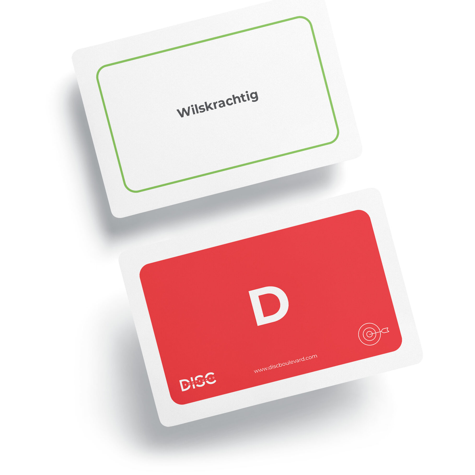 DISC kaartspel - voorbeeld van kwaliteit DISC rood